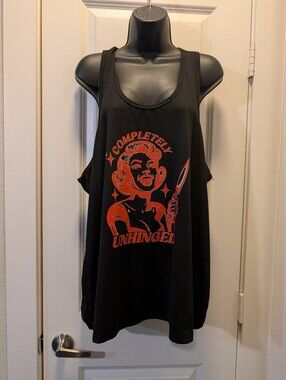 Plus Size Completely Unhinged Graphic Tank